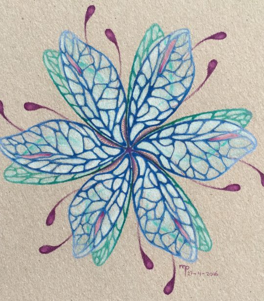 Mandala drawing drawings pencil pencildrawing blue wings carandache art drawart Artist paper colors